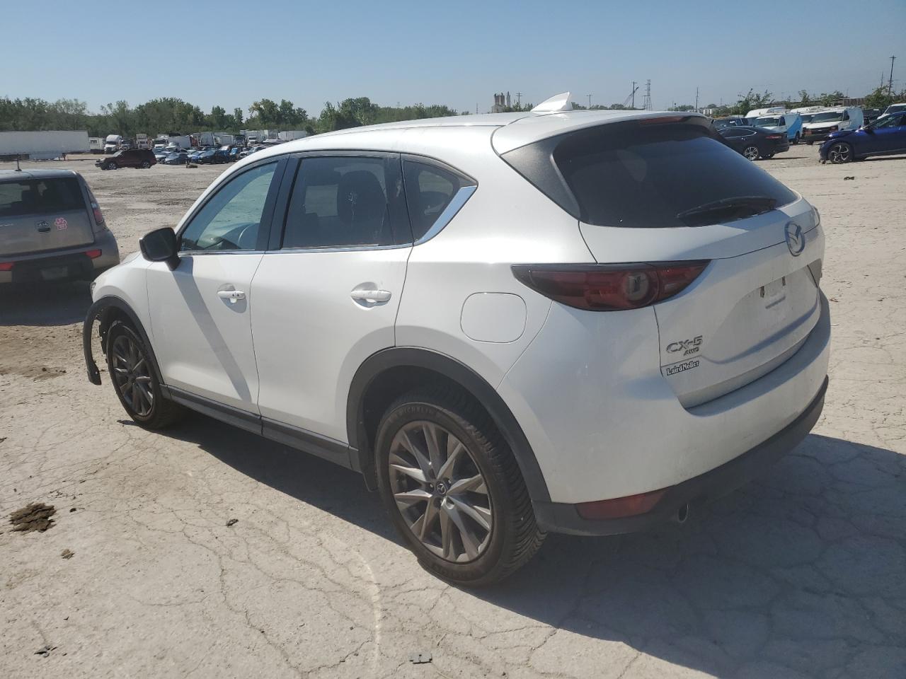 2021 Mazda Cx-5 Grand Touring white null gasoline JM3KFBDM4M1426202 photo #3