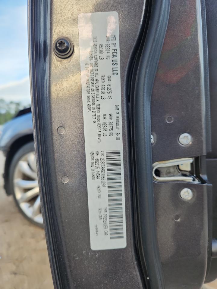 2019 Chrysler 300 Touring VIN: 2C3CCAAG1KH501200 Lot: 81669155