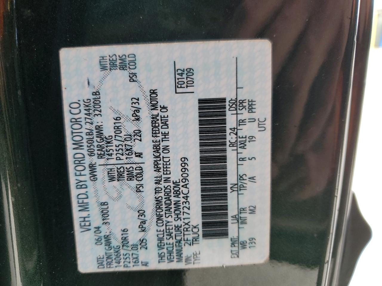 2002 Ford F150 VIN: 1FTRX17262NB49356 Lot: 81208245