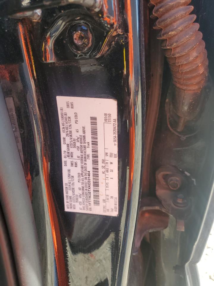 2019 Ford F250 Super Duty VIN: 1FT7W2BTXKEE01464 Lot: 71953455