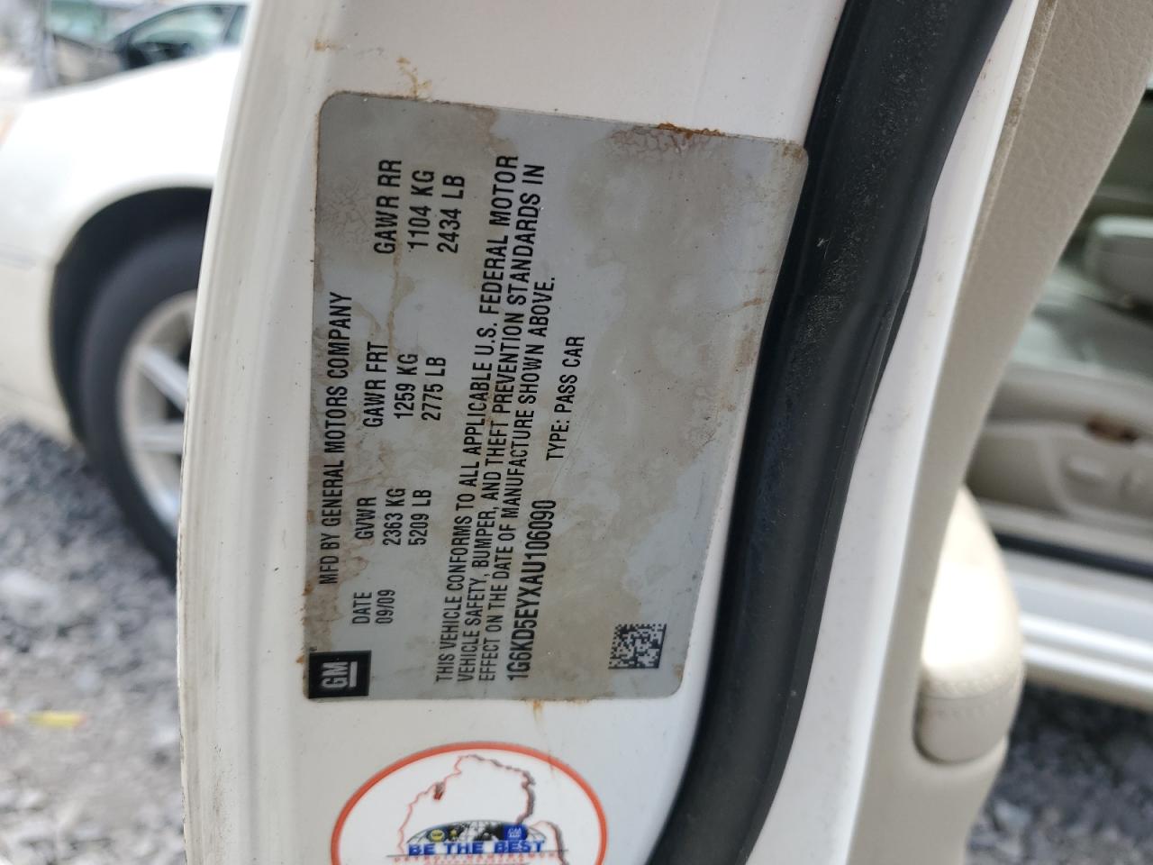 2010 Cadillac Dts Luxury Collection VIN: 1G6KD5EYXAU106090 Lot: 70362855