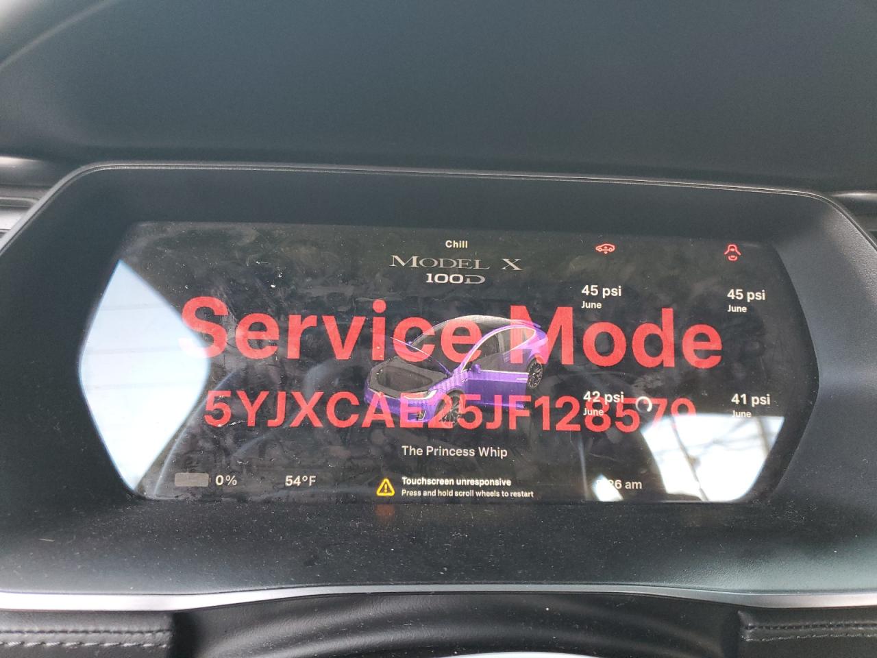 2018 Tesla Model X VIN: 5YJXCAE25JF128579 Lot: 71321435