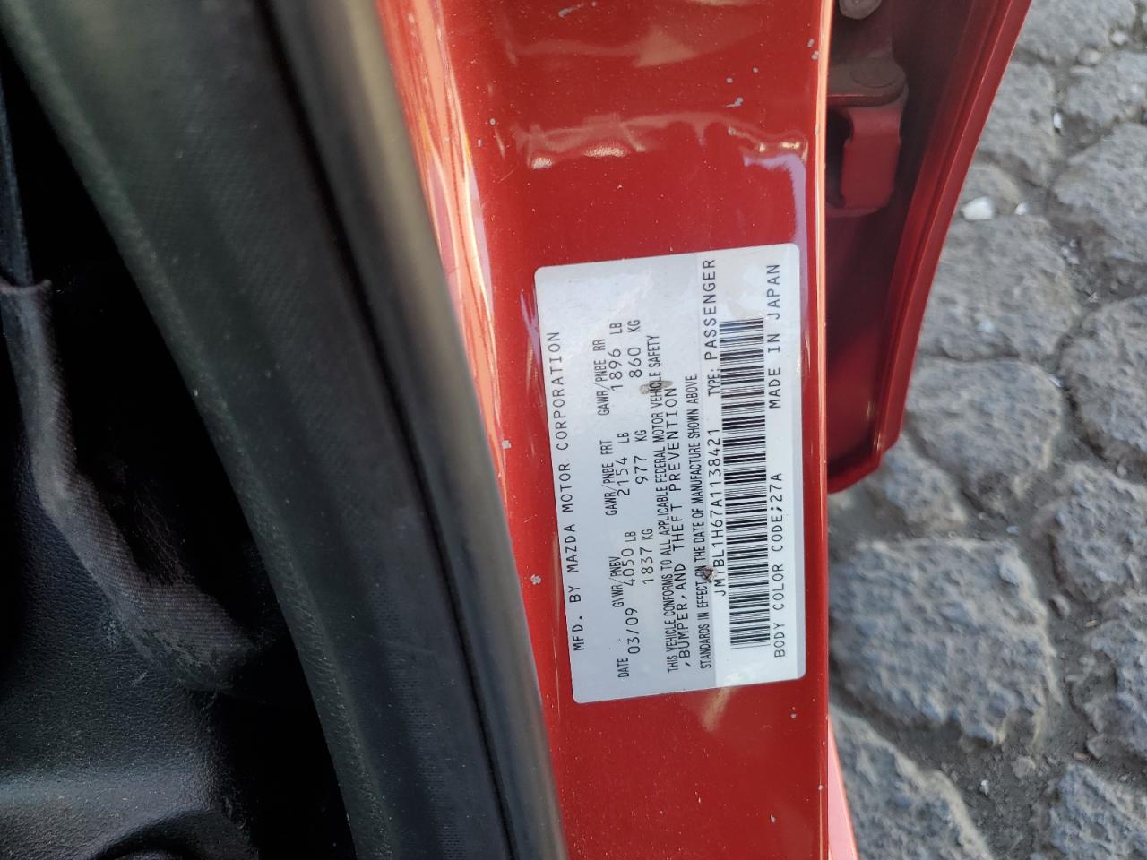 2010 Mazda 3 S VIN: JM1BL1H67A1138421 Lot: 83807985