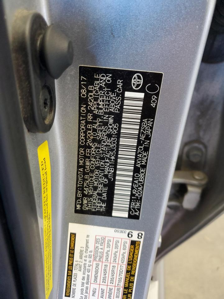 2018 Toyota Camry L VIN: JTNB11HK5J3031905 Lot: 71994495