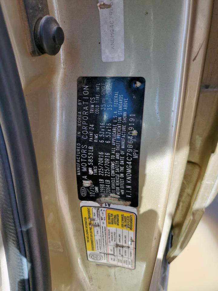 2011 Kia Sedona Lx VIN: KNDMG4C79B6409191 Lot: 80814555