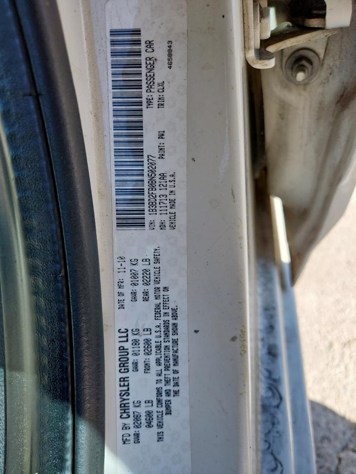 2011 Dodge Avenger Lux VIN: 1B3BD2FB0BN502077 Lot: 81290325