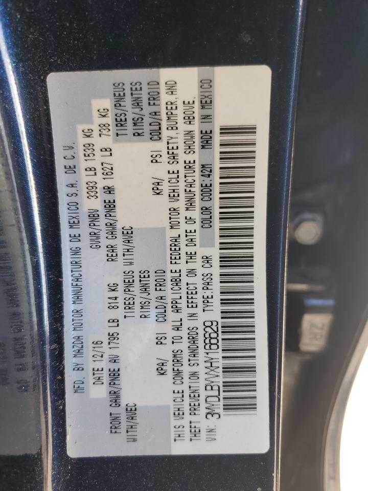 2017 Toyota Yaris Ia VIN: 3MYDLBYVXHY166629 Lot: 71481345