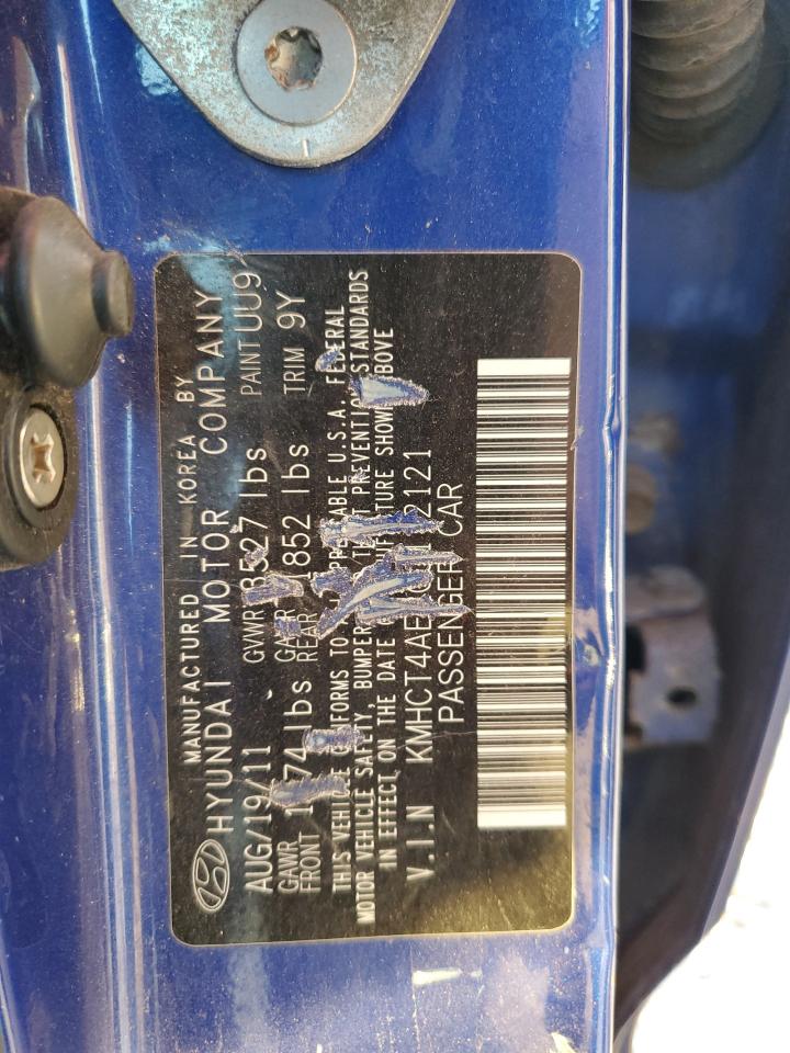 2012 Hyundai Accent Gls VIN: KMHCT4AE2CU112121 Lot: 80331865