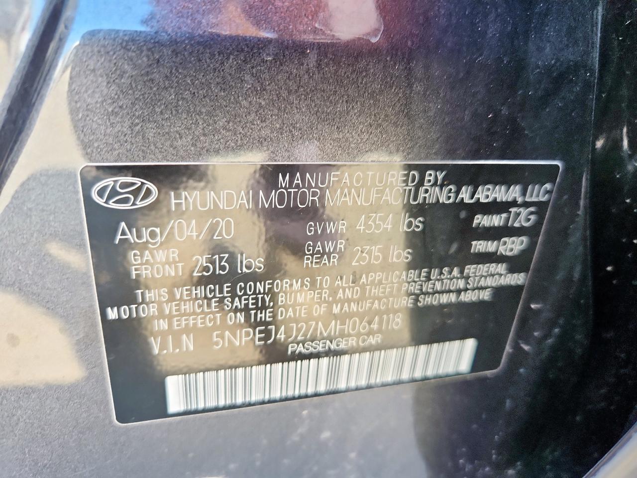 2021 Hyundai Sonata Sel Plus VIN: 5NPEJ4J27MH064118 Lot: 71417805