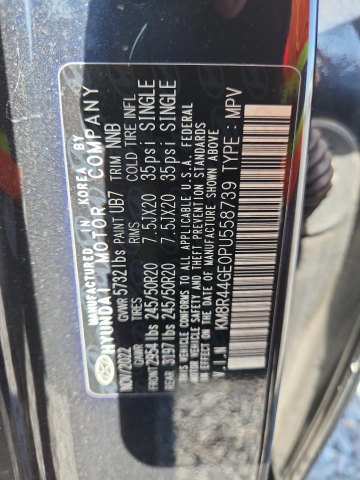 2023 Hyundai Palisade Sel Premium VIN: KM8R44GE0PU558739 Lot: 83952395