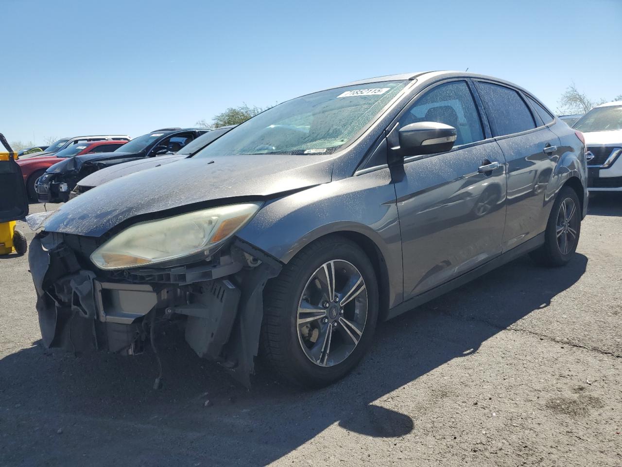 2014 Ford Focus Se grey sedan gasoline 1FADP3F26EL219239 photo #1