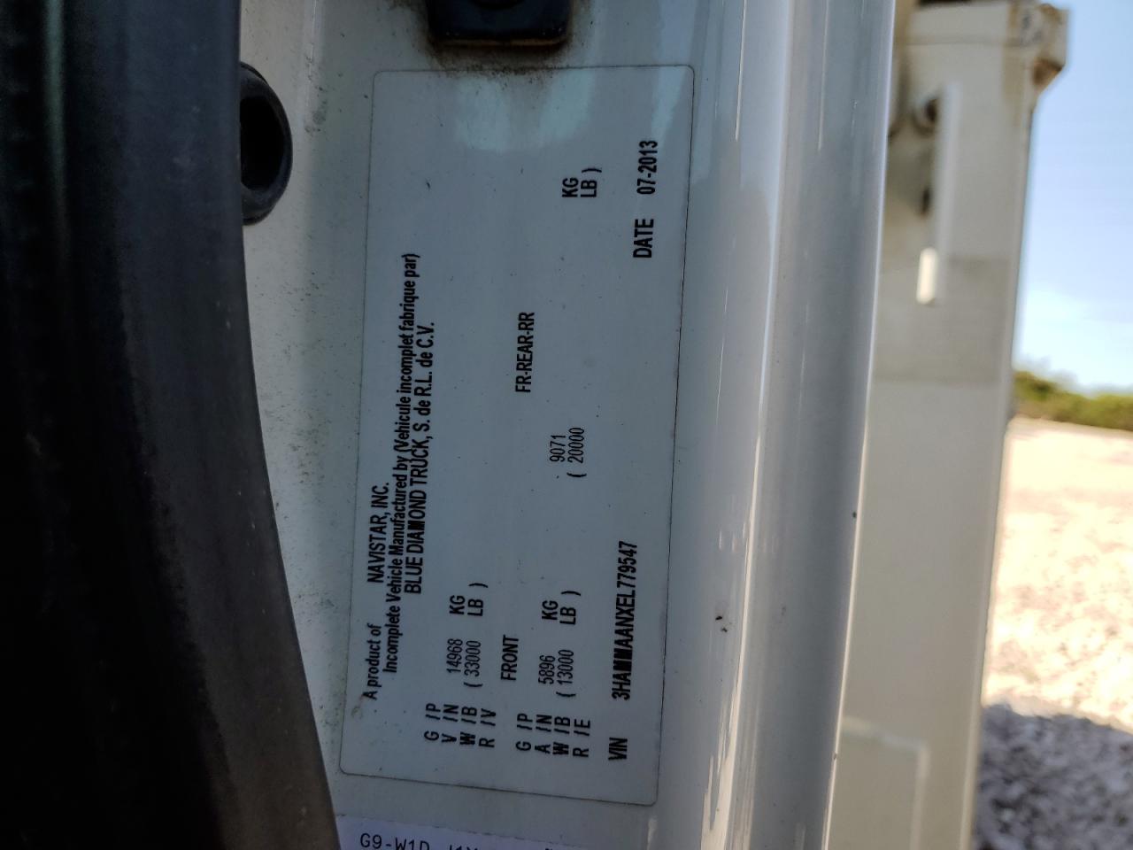 2014 International 4300 Bucket Truck VIN: 3HAMMAANXEL779547 Lot: 71884195