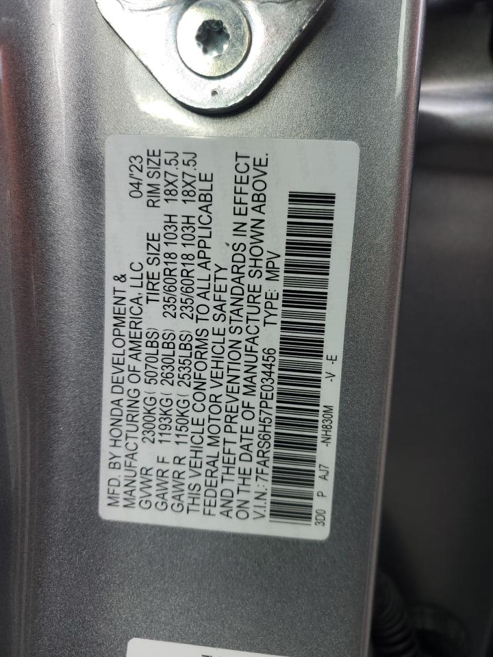 2023 Honda Cr-V Sport VIN: 7FARS6H57PE034456 Lot: 80224525