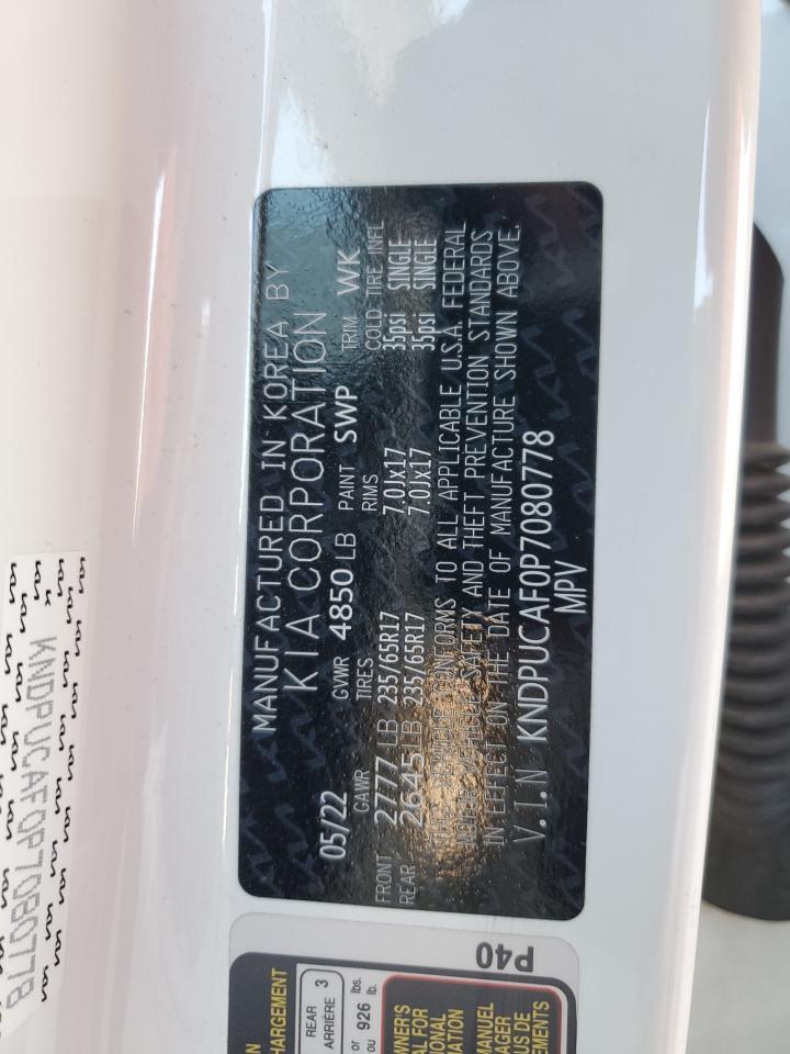 2023 Kia Sportage Lx VIN: KNDPUCAF0P7080778 Lot: 80341305