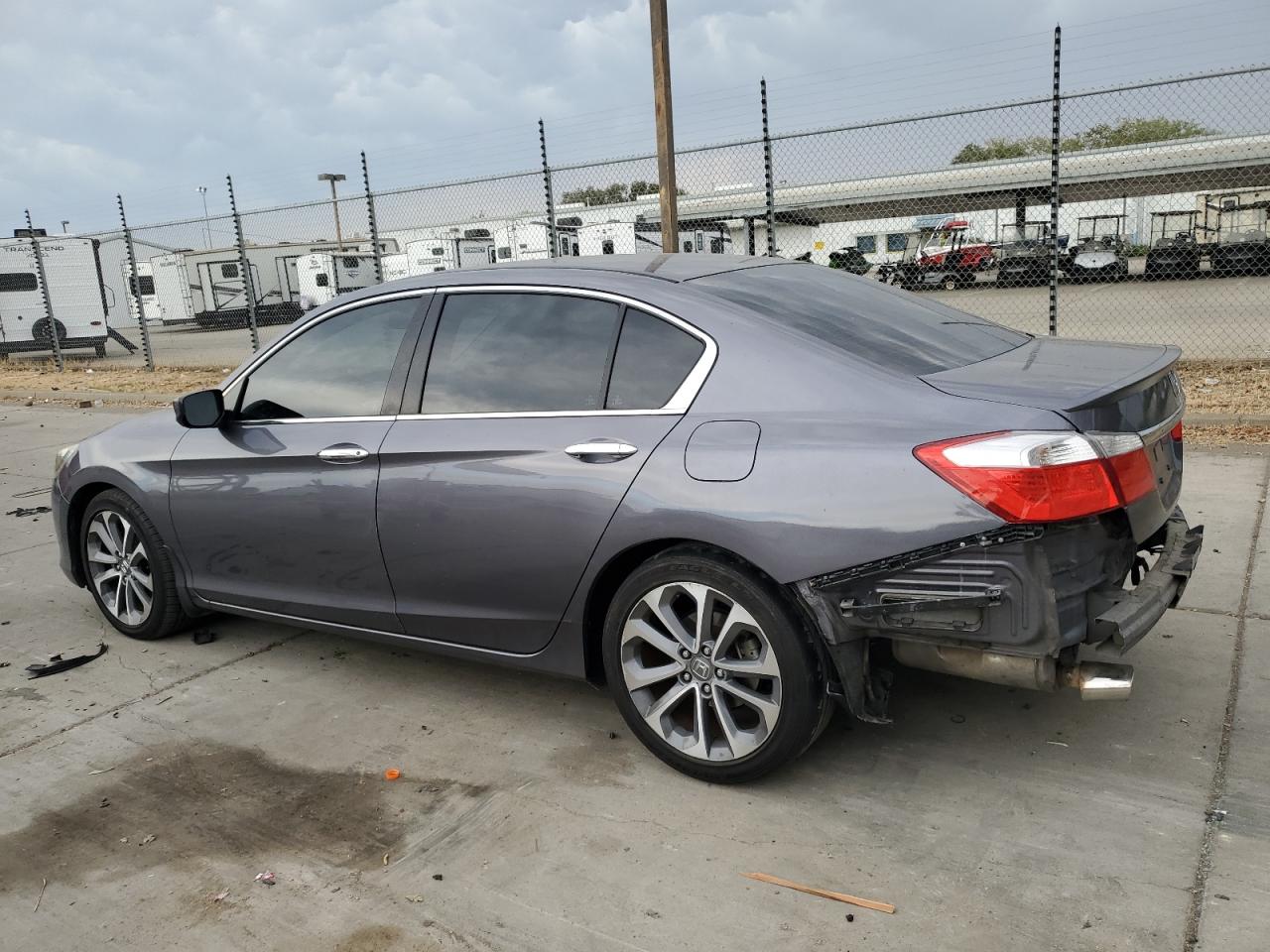 2015 Honda Accord grey  Gasoline 1HGCR2F50FA142743 photo #3