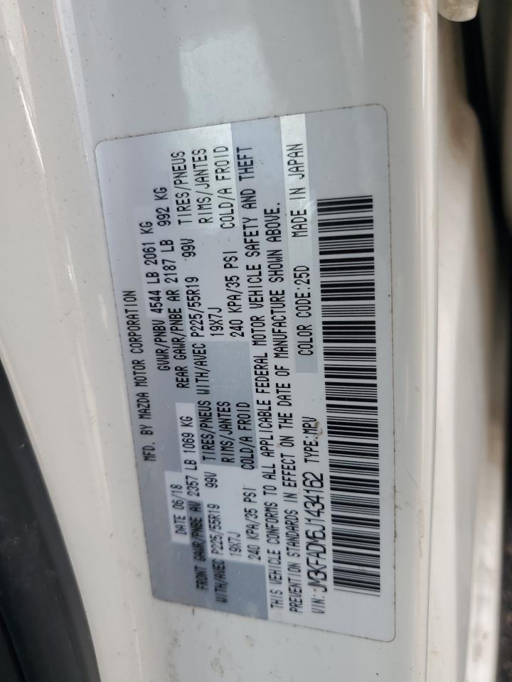 2018 Mazda Cx-5 Grand Touring VIN: JM3KFADM6J1434162 Lot: 70655625