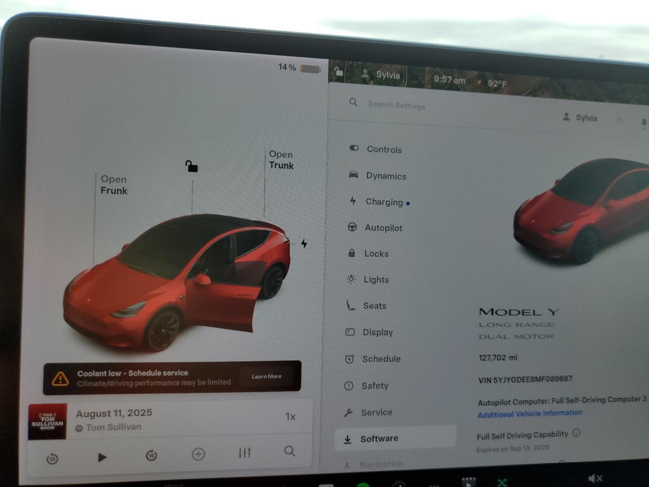 2021 Tesla Model Y VIN: 5YJYGDEE8MF089687 Lot: 71866125