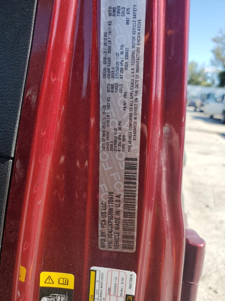 2022 Jeep Wrangler Unlimited Sahara 4Xe VIN: 1C4JJXP65NW170976 Lot: 82118675