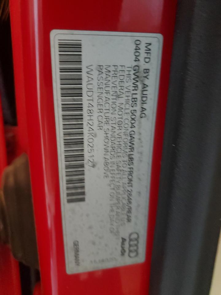 2004 Audi A4 Quattro VIN: WAUDT48H24K025127 Lot: 80093705