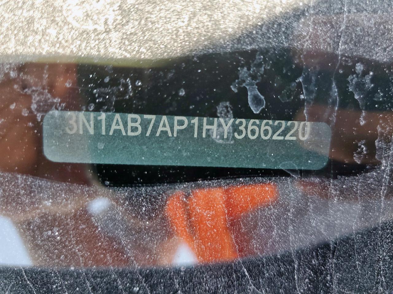 2017 Nissan Sentra S VIN: 3N1AB7AP1HY366220 Lot: 81208975