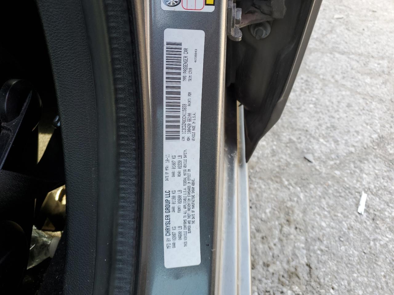 2012 Dodge Avenger Se VIN: 1C3CDZAB3CN115659 Lot: 72030355