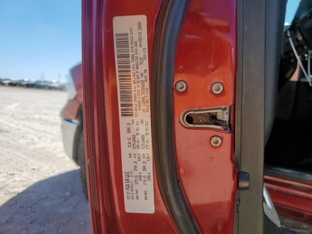 2015 Ram 1500 Slt VIN: 1C6RR6LT3FS608265 Lot: 81521315