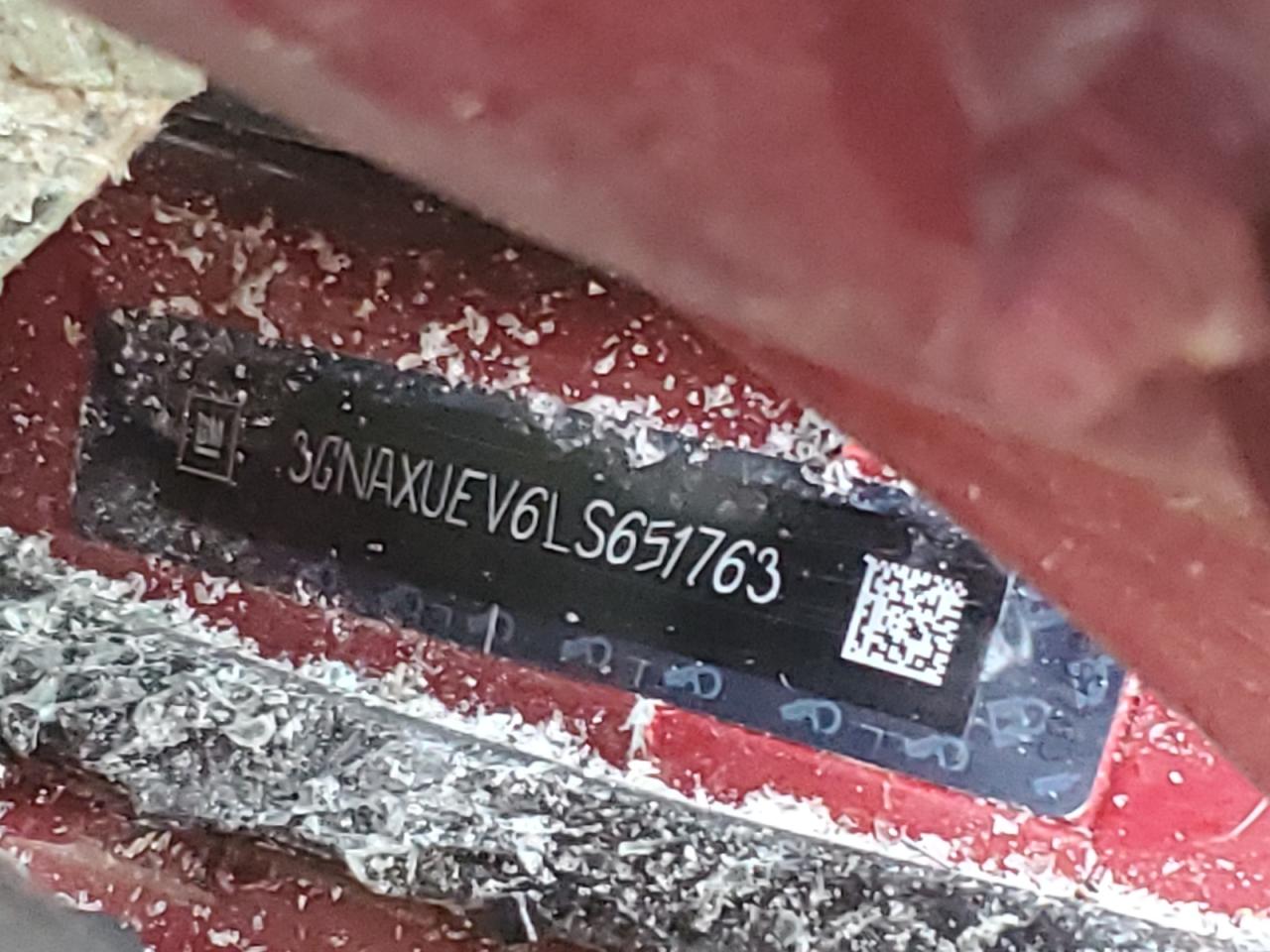 2020 Chevrolet Equinox Lt VIN: 3GNAXUEV6LS651763 Lot: 81866555