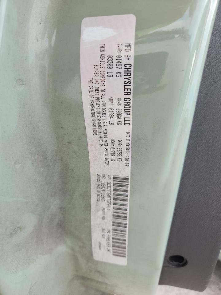 2015 Fiat 500 Sport VIN: 3C3CFFBR0FT570414 Lot: 83857675