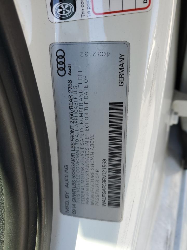 2015 Audi A6 Premium Plus VIN: WAUFGAFC8FN021569 Lot: 80588485