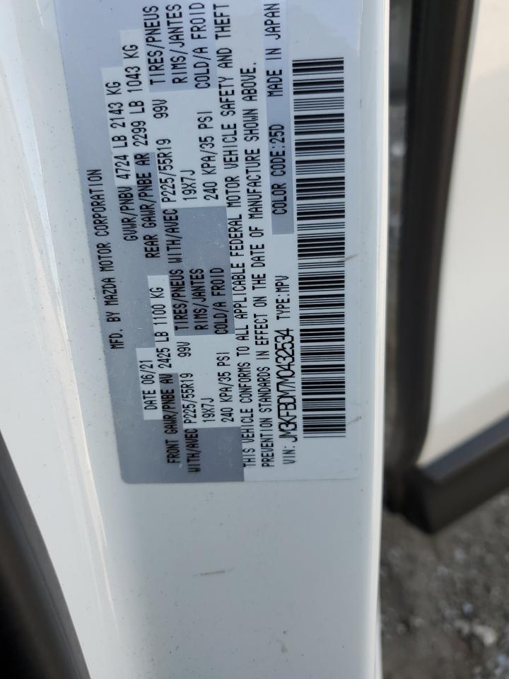 2021 Mazda Cx-5 Grand Touring VIN: JM3KFBDM7M0432534 Lot: 71614865