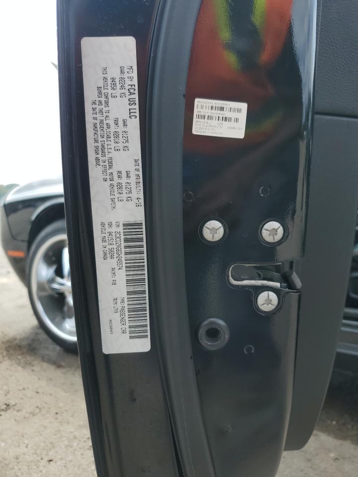 2016 Dodge Challenger Sxt VIN: 2C3CDZAG6GH245574 Lot: 81208105