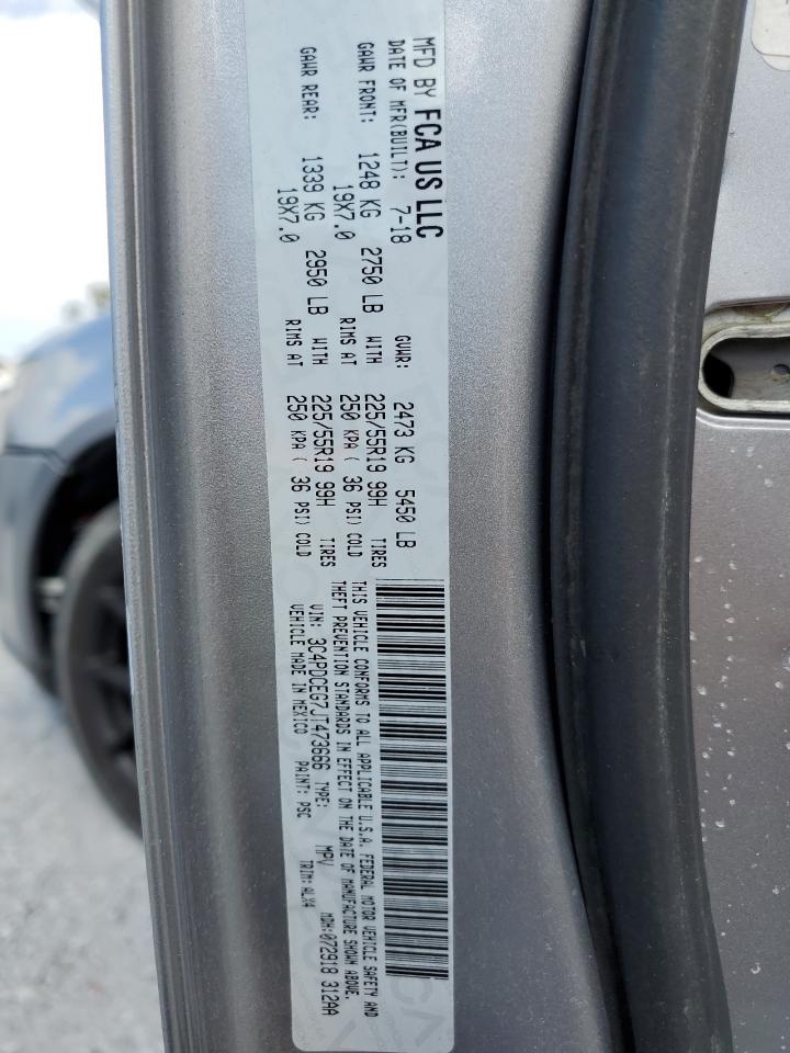 2018 Dodge Journey Gt VIN: 3C4PDCEG7JT473666 Lot: 84207305