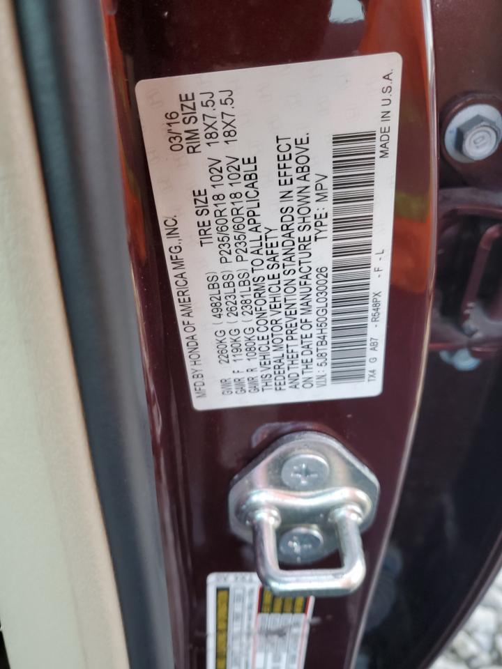 2016 Acura Rdx Technology VIN: 5J8TB4H50GL030026 Lot: 81853015