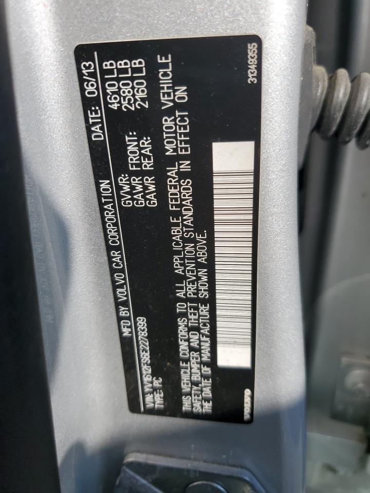 2014 Volvo S60 T5 VIN: YV1612FS6E2278399 Lot: 71398215