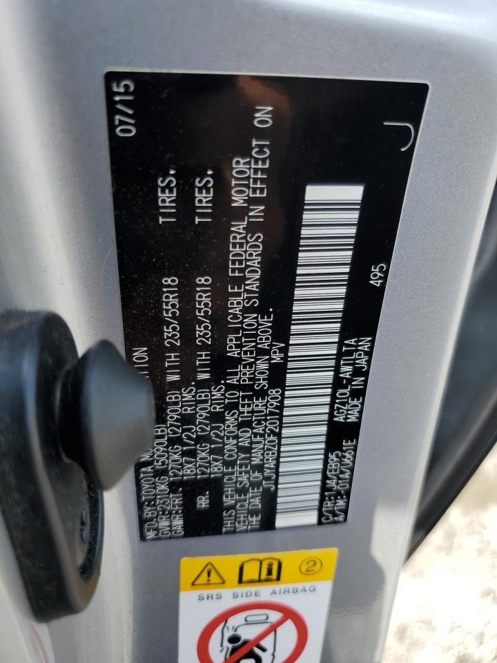 2015 Lexus Nx 200T VIN: JTJYARBZ0F2017908 Lot: 71158985