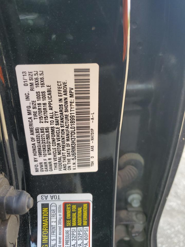 2013 Honda Cr-V Lx VIN: 5J6RM3H37DL018991 Lot: 71899535