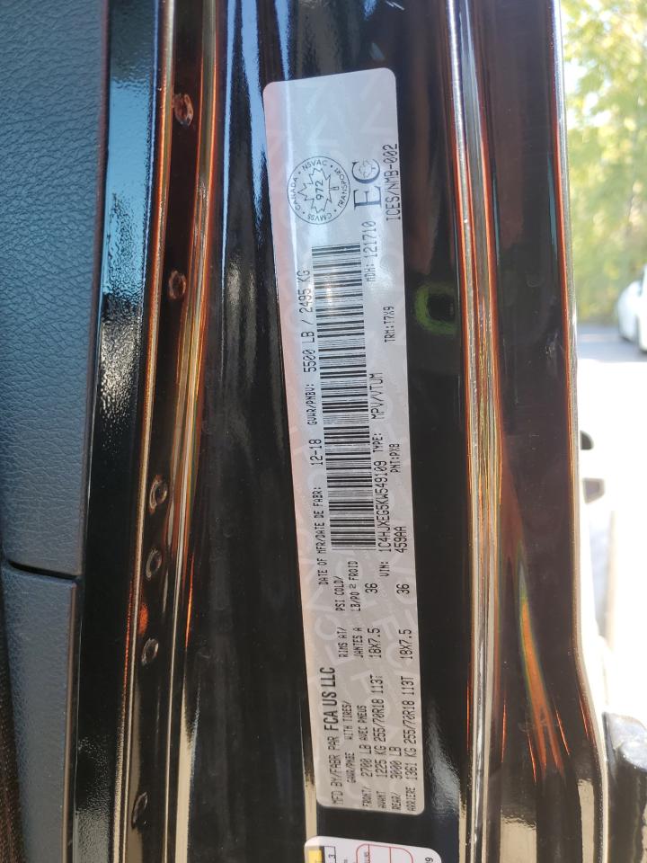 2019 Jeep Wrangler Unlimited Sahara VIN: 1C4HJXEG5KW549109 Lot: 80396395