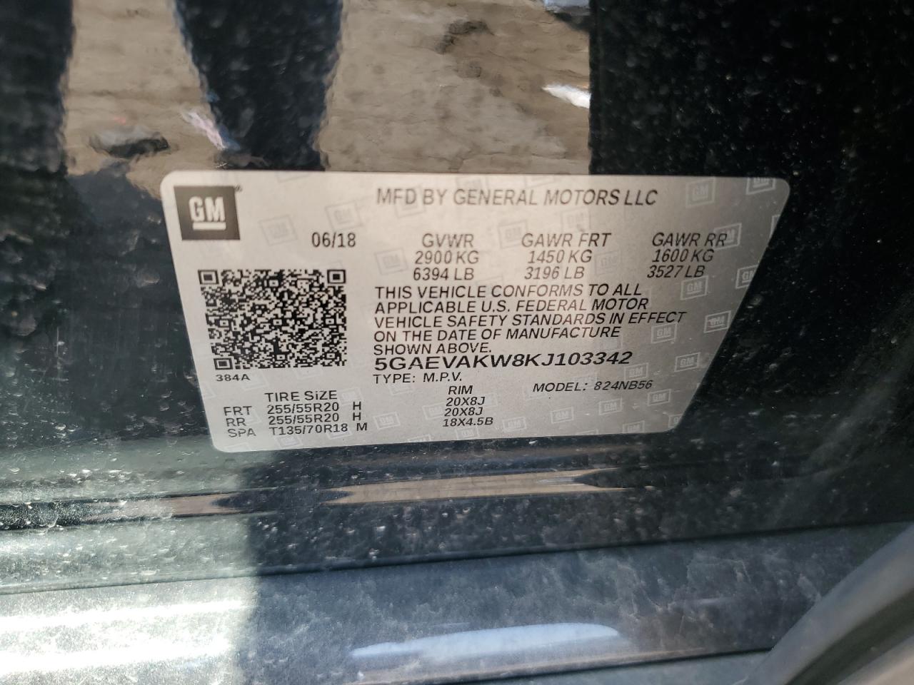 2019 Buick Enclave Essence VIN: 5GAEVAKW8KJ103342 Lot: 81191085