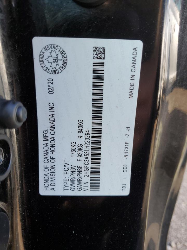 2020 Honda Civic Si VIN: 2HGFC3A53LH220294 Lot: 81488175