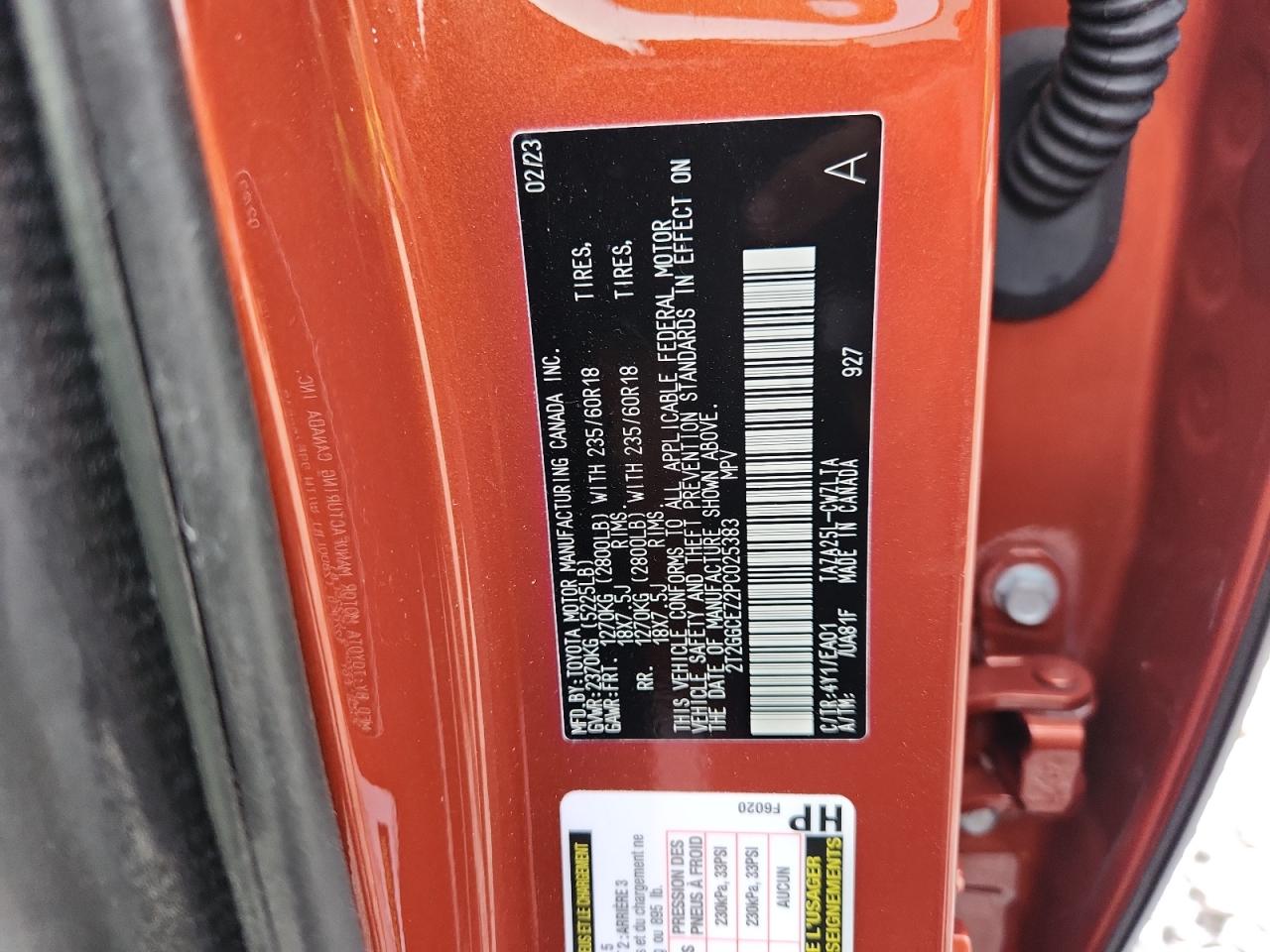 2023 Lexus Nx 350 VIN: 2T2GGCEZ2PC025383 Lot: 81706925