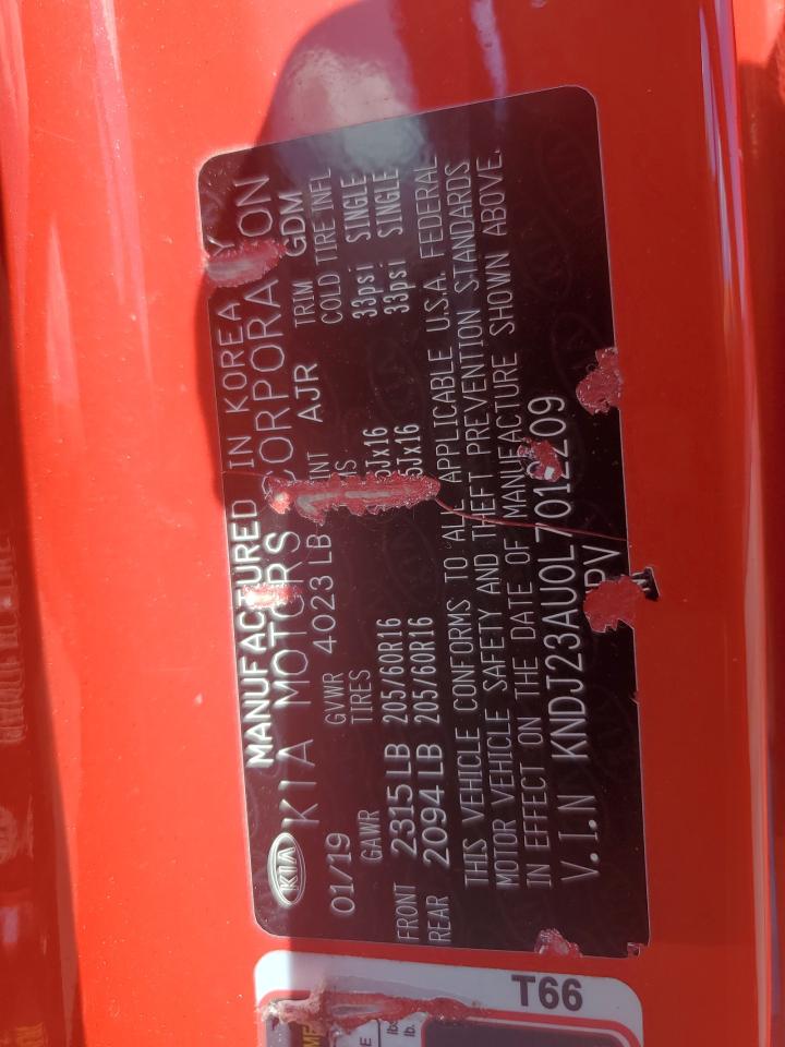 2020 Kia Soul Lx VIN: KNDJ23AU0L7012209 Lot: 83853095