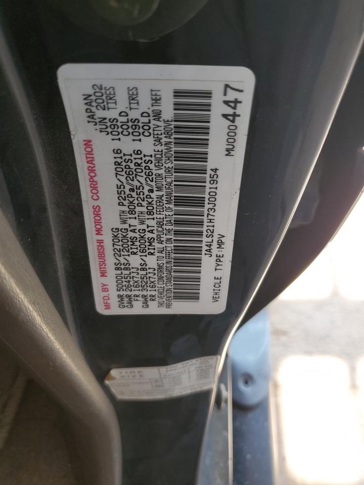2003 Mitsubishi Montero Sport Es VIN: JA4LS21H73J001954 Lot: 81931665