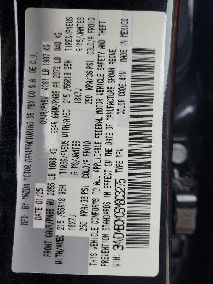 2025 Mazda Cx-30 Preferred VIN: 3MVDMBCM0SM803275 Lot: 81898815