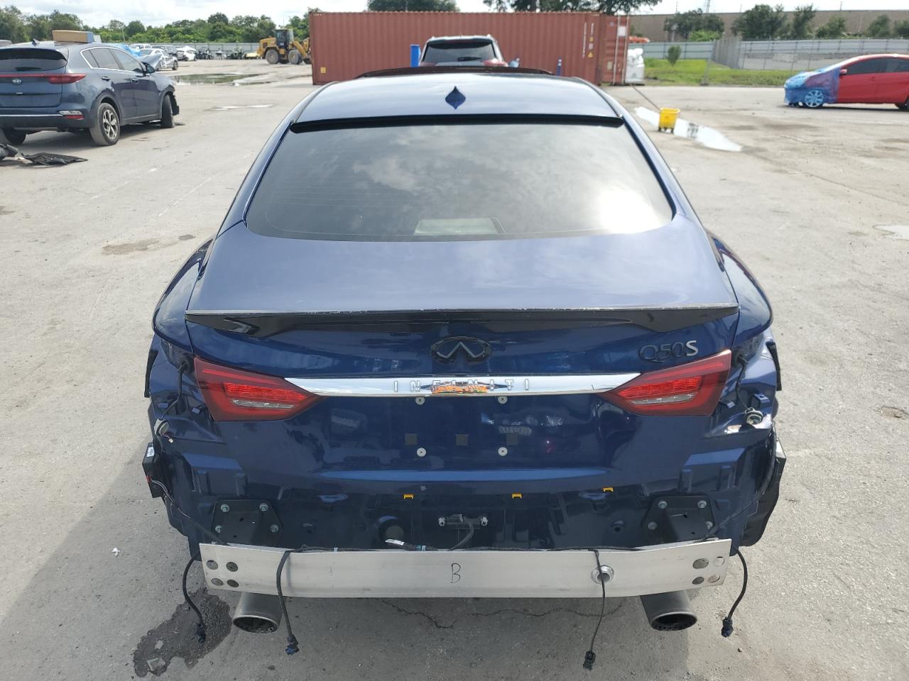 2019 Infiniti Q50 Red Sport 400 VIN: JN1FV7AP0KM760265 Lot: 71615365