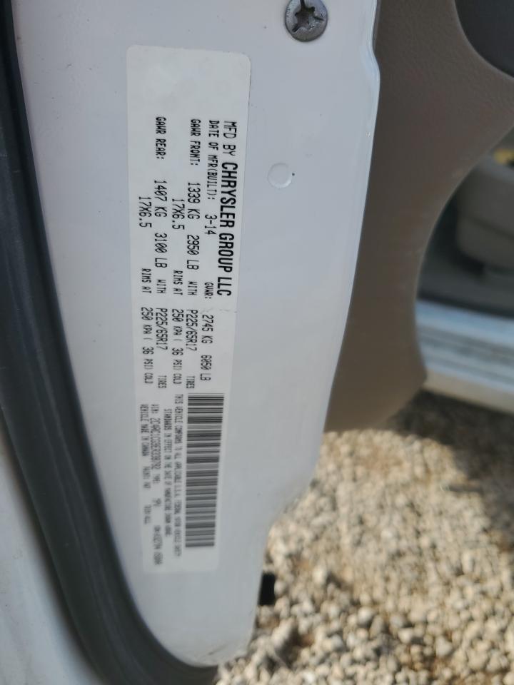 2014 Chrysler Town & Country Touring L VIN: 2C4RC1CG9ER338782 Lot: 82090025