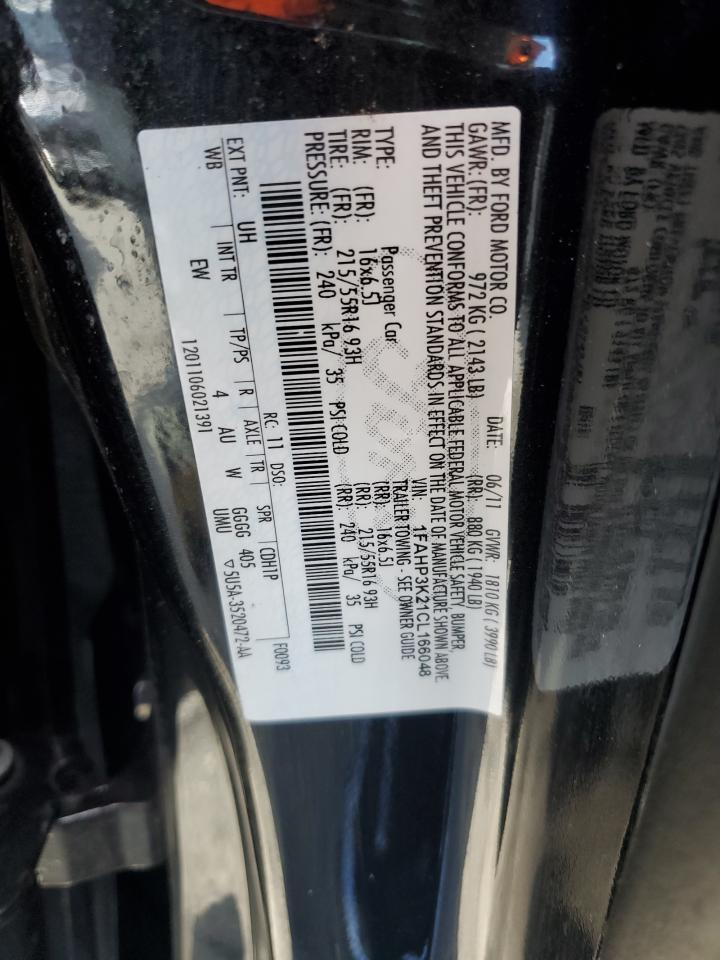 2012 Ford Focus Se VIN: 1FAHP3K21CL166048 Lot: 71658605