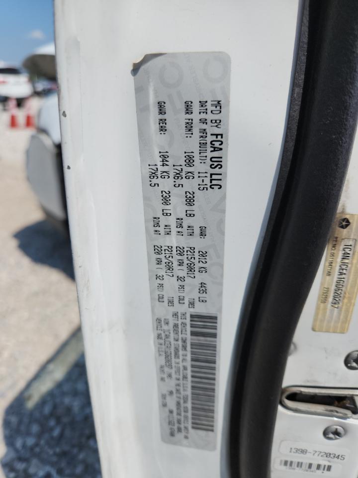 2016 Jeep Compass Latitude VIN: 1C4NJCEA1GD620297 Lot: 80654885