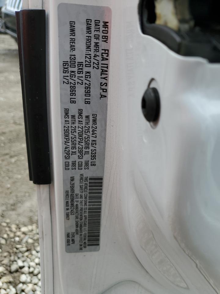 2022 Ram Promaster City Tradesman VIN: ZFBHRFAB9N6W62453 Lot: 80928245