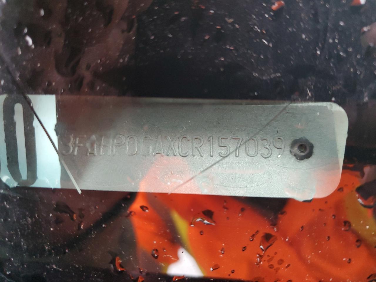 2012 Ford Fusion S VIN: 3FAHP0GAXCR157039 Lot: 81594995