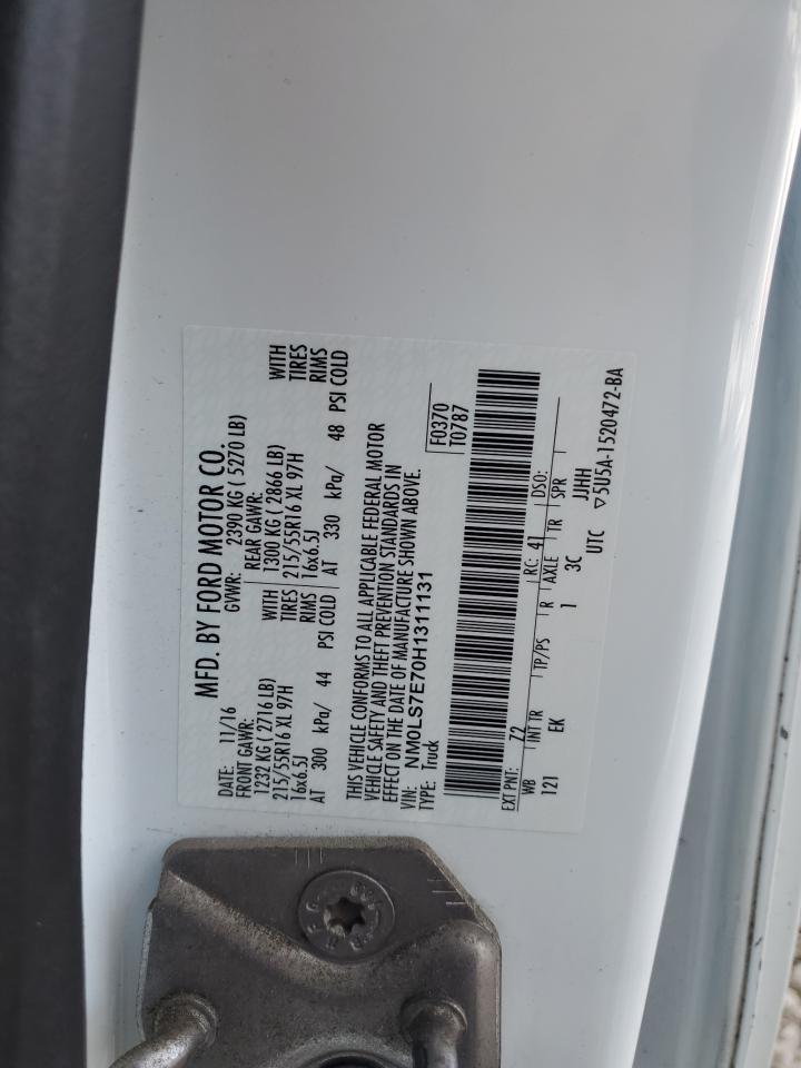 2017 Ford Transit Connect Xl VIN: NM0LS7E70H1311131 Lot: 81485245